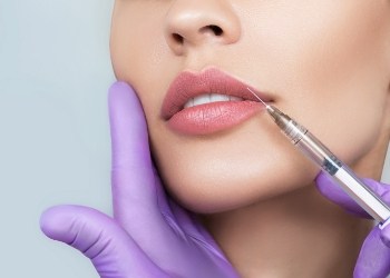 Closeup of bottle of botox